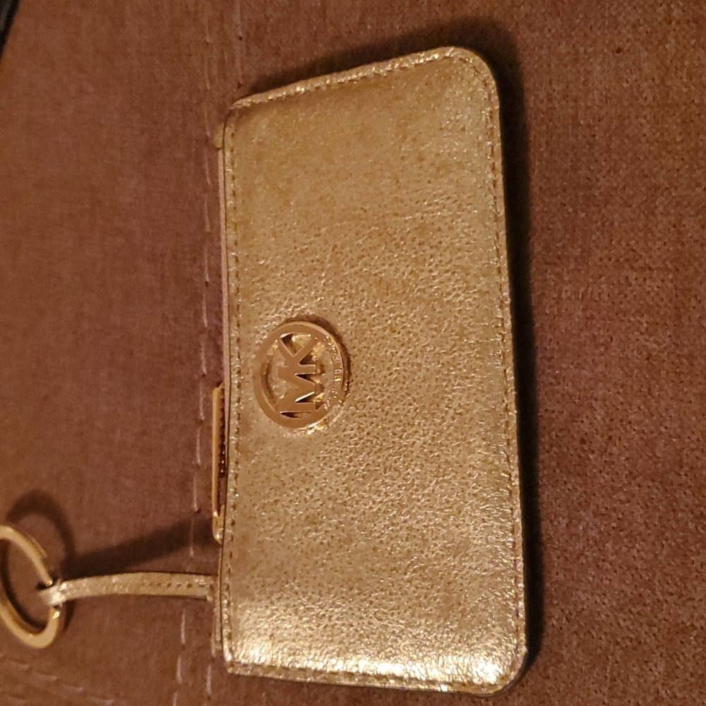 Michael Kors Gold leather Card/change